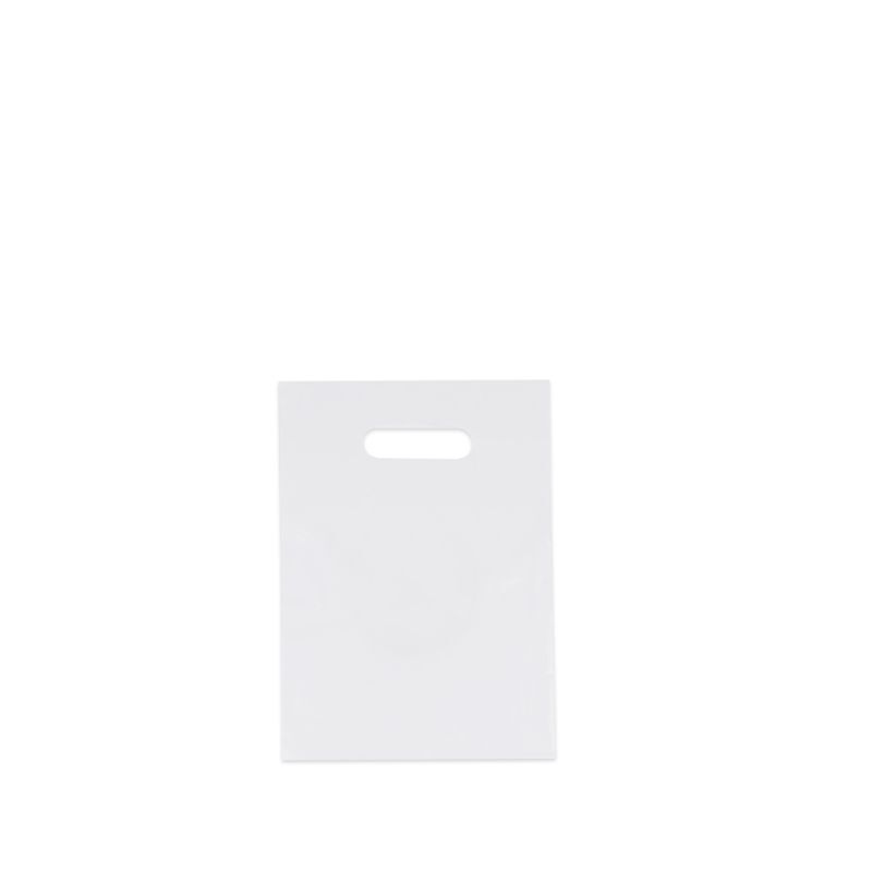 Plastic Carrier Bags 21x30cm White