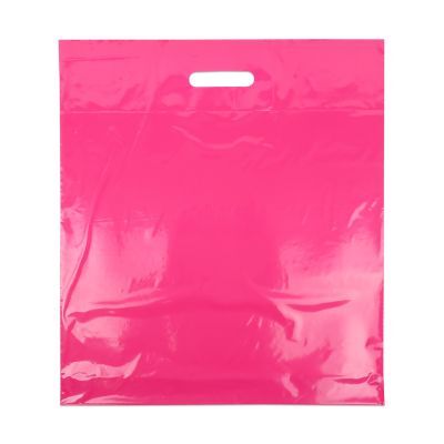 Budget-Kunststofftaschen 45x50+2x4 cm Rosa (400 Stück) [FP-DQU202]
