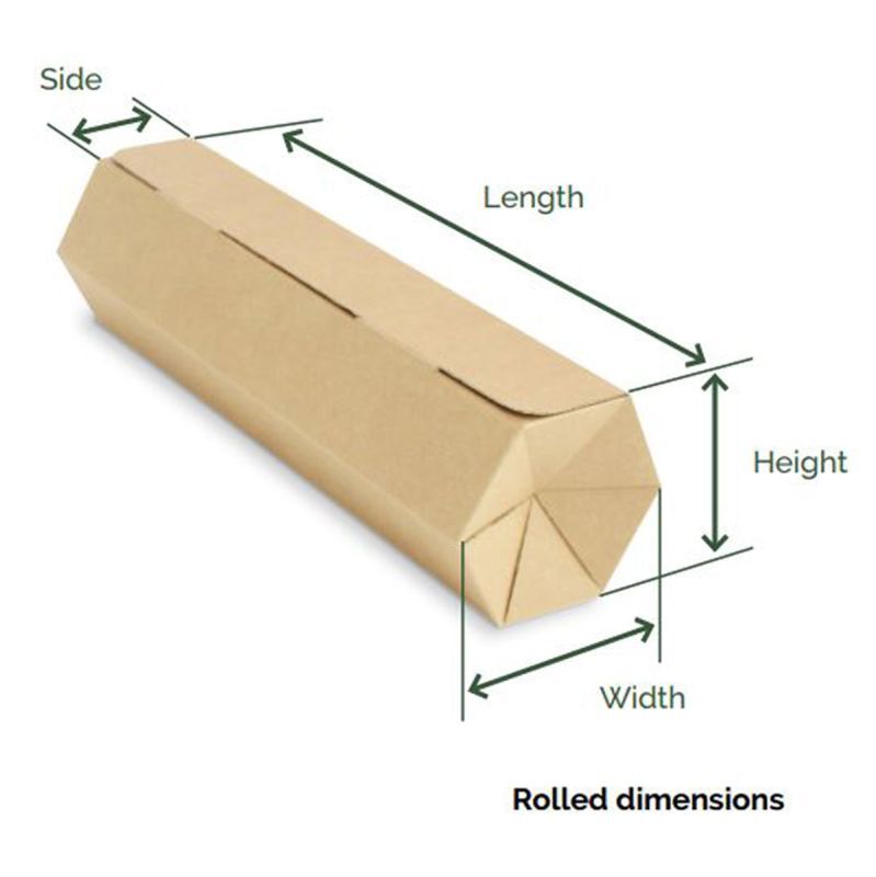 Rollor Light 62,7x9,2x8,2 cm Braun (25 Stück) [FP-ROL005]