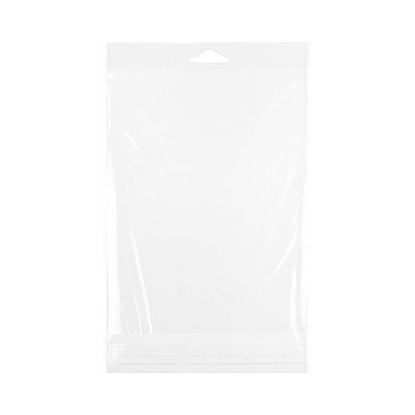 Headerbeutel Transparent 14.8x19.1cm Wiederverschließbar (100 Stück) [HB7B2]