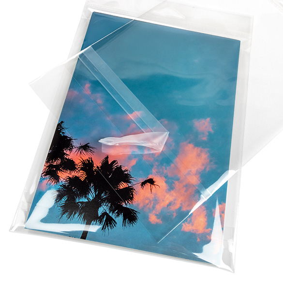 Headerbeutel Transparent 14.8x19.1cm mit Schutzverschluss (100 Stück) [HB7B2PC]