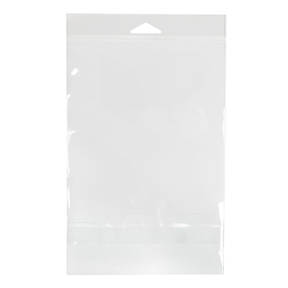 Headerbeutel Transparent 14.8x19.1cm mit Schutzverschluss (100 Stück) [HB7B2PC]