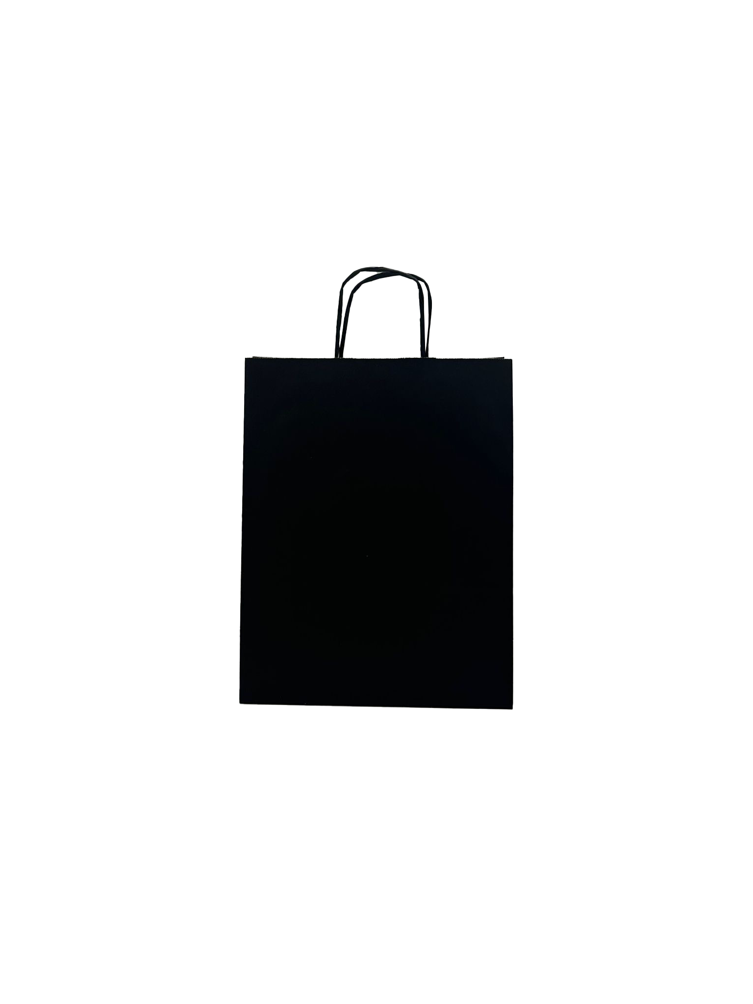 Papiertragetaschen Schwarz 26x12x35cm Kraft 90g/m² (50 Stück) [PAM2635BK]