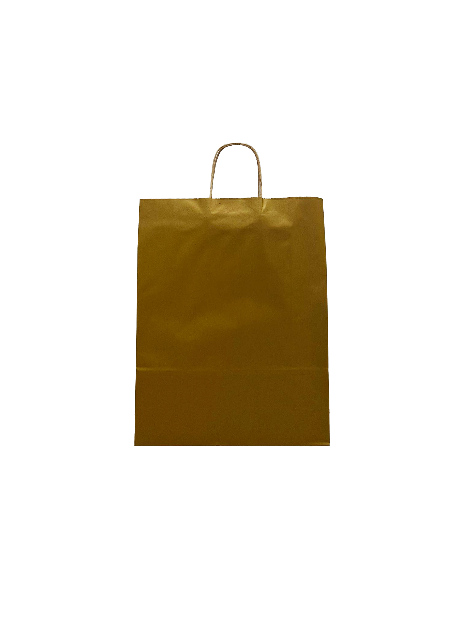 Papiertragetaschen Gold 32x12x41cm Kraft 100g/m² (50 Stück) [PAM3241GO]
