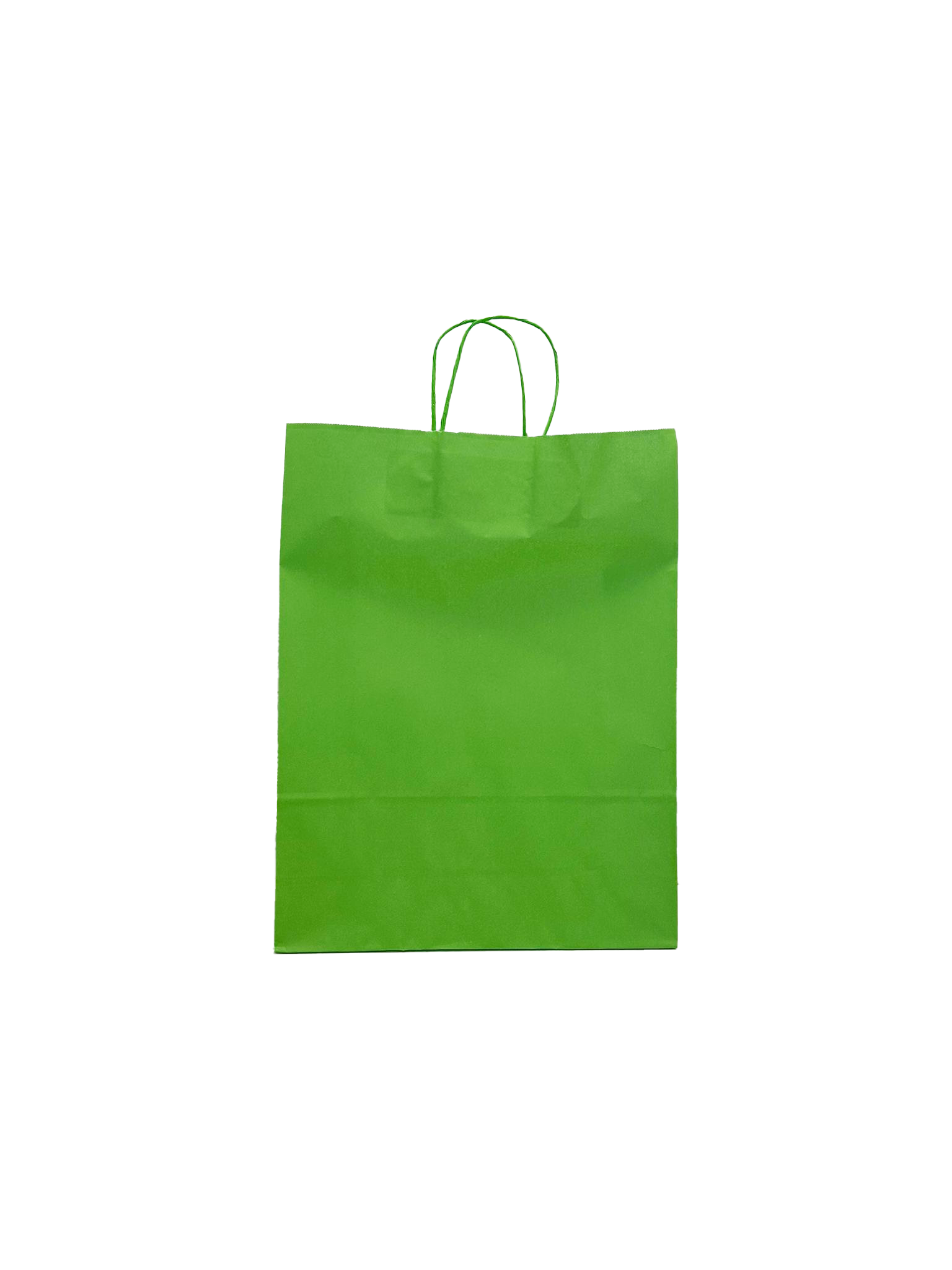 Papiertragetaschen Grün 32x12x41cm Kraft 100g/m² (50 Stück) [PAM3241GR]