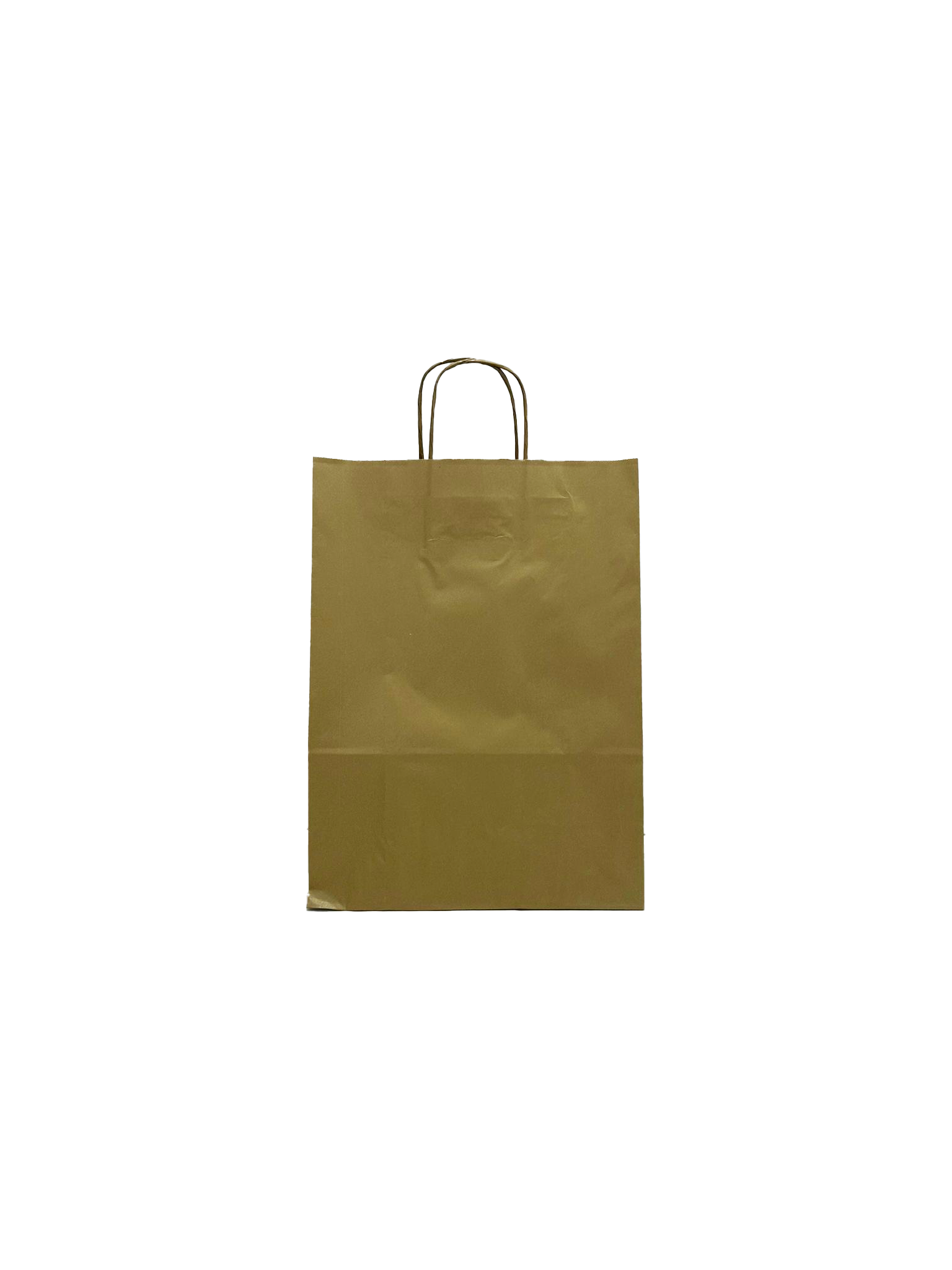 Papiertragetaschen Gold 32x12x41cm Kraft 100g/m² (50 Stück) [PAM3241GO]