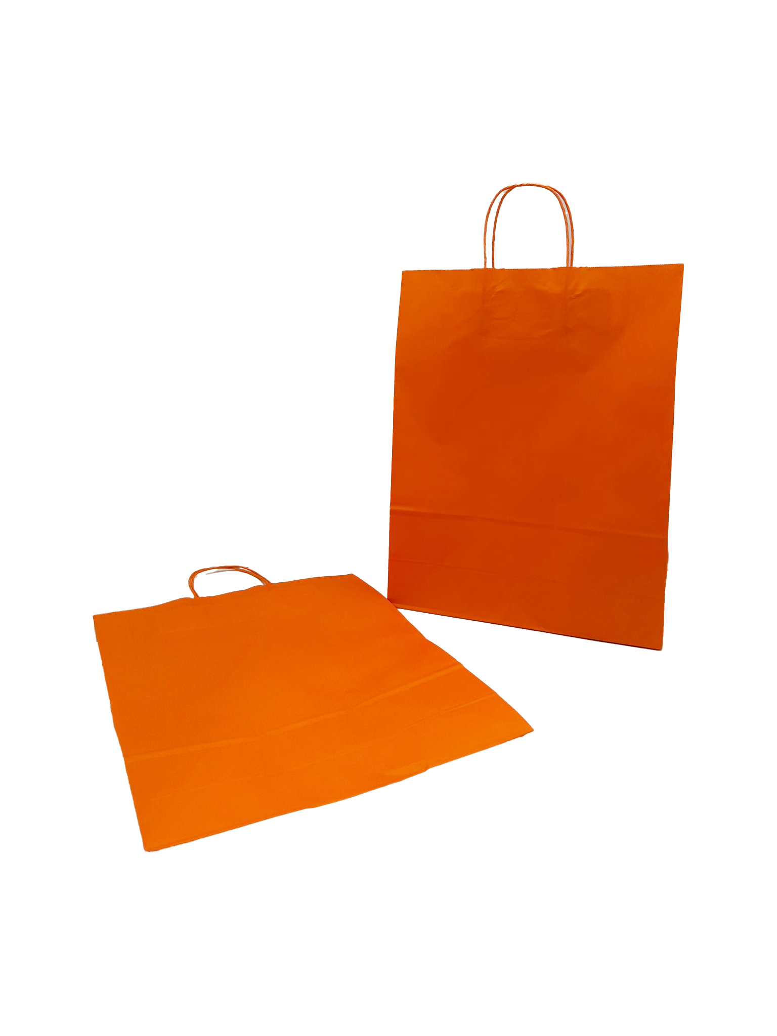 Papiertragetaschen Orange 32x12x41cm Kraft 100g/m² (50 Stück) [PAM3241OR]
