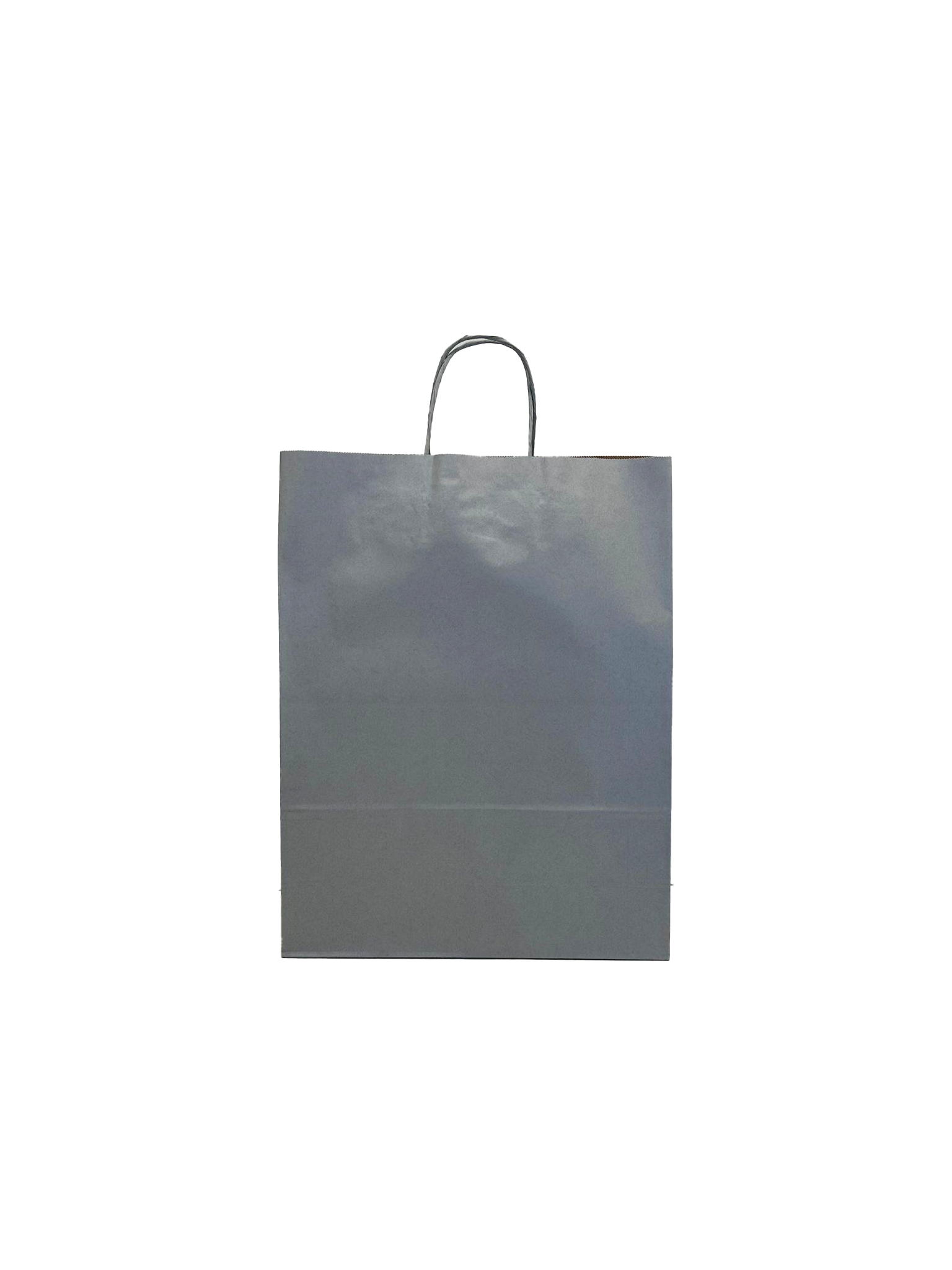 Papiertragetaschen Silber 32x12x41cm Kraft 100g/m² (50 Stück) [PAM3241SI]