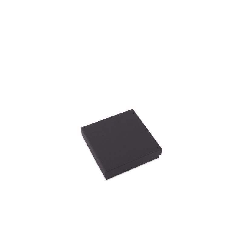 Kraft-Geschenkboxen mit Deckel 12x12x3 cm Schwarz (40 Stück) [FP-VPL011]