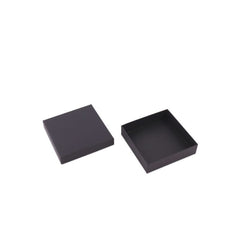 Kraft-Geschenkboxen mit Deckel 12x12x3 cm Schwarz (40 Stück) [FP-VPL011]