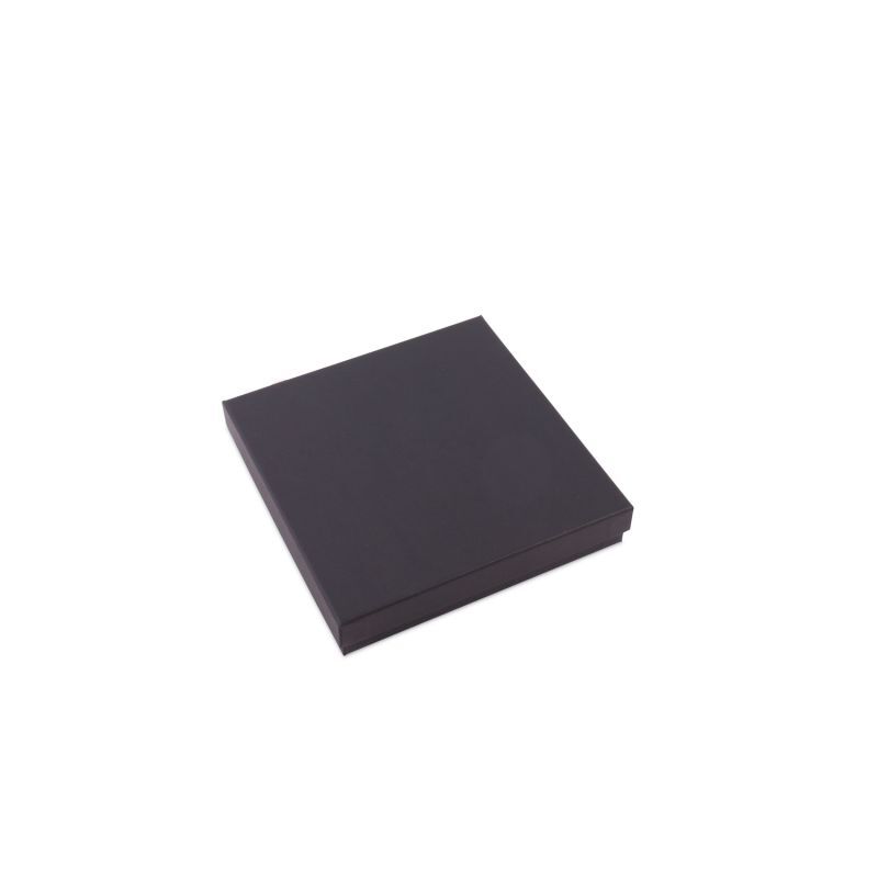 Kraft-Geschenkboxen mit Deckel 17,7x17,7x3,2 cm Schwarz (40 Stück) [FP-VPL012]