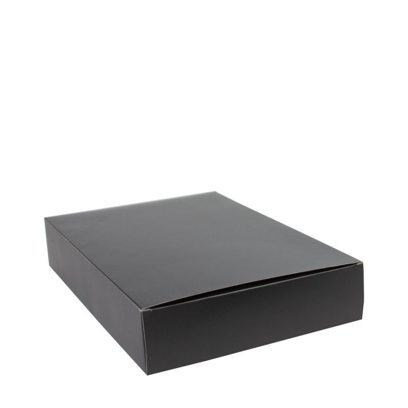 Luxuriöse Hemdenboxen 26x37x7 cm Schwarz (50 Stück) [FP-VPO001]