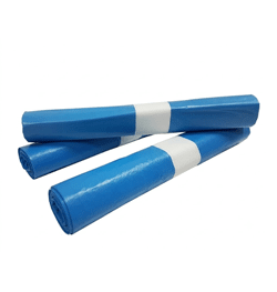 Müllsäcke 65/25 x 140 cm, blau (100 Stück) [TB65140B]