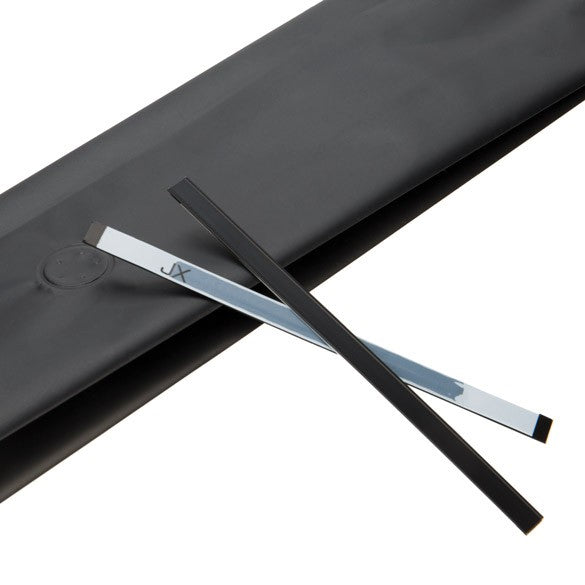 Verschluss-Streifen Klebend 14cm Schwarz (100 Stück) [TT5BKD]
