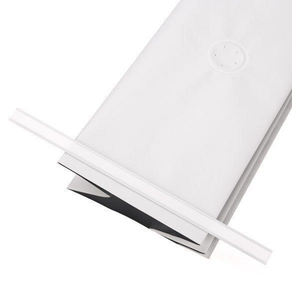 Verschluss-Streifen Klebend 14cm Weiß (100 Stück) [TT5WHD]