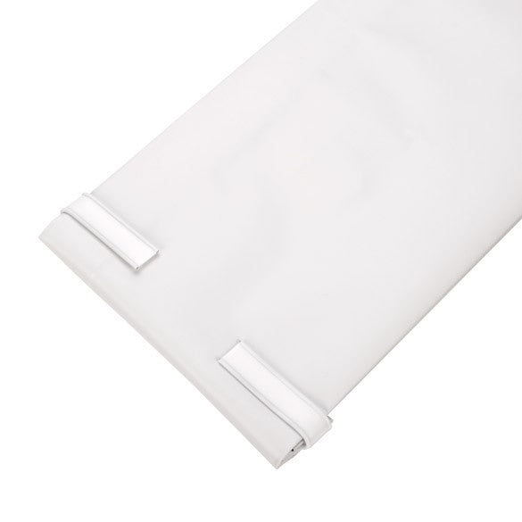 Verschluss-Streifen Klebend 14cm Weiß (100 Stück) [TT5WHD]