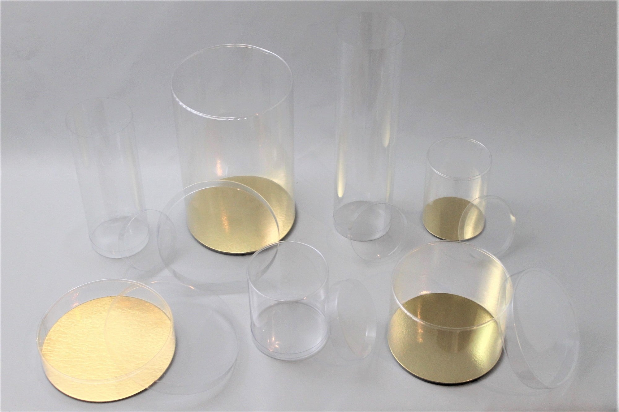 Klarsichtschachteln Rund 8x50cm (25 Stück) [KJ-8X50V]