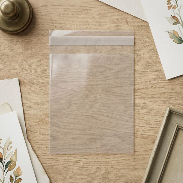 Klappenbeutel 26.5x38.7cm Hochtransparent (100 Stück) [B10]