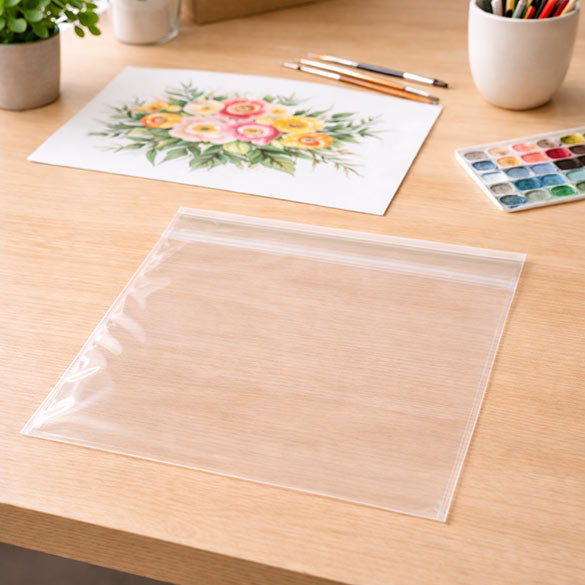 Klappenbeutel 25.9x25.6cm Hochtransparent (100 Stück) [B1010S]