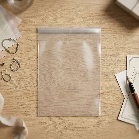 Klappenbeutel 26.5x31.1cm Hochtransparent (100 Stück) [B1012]