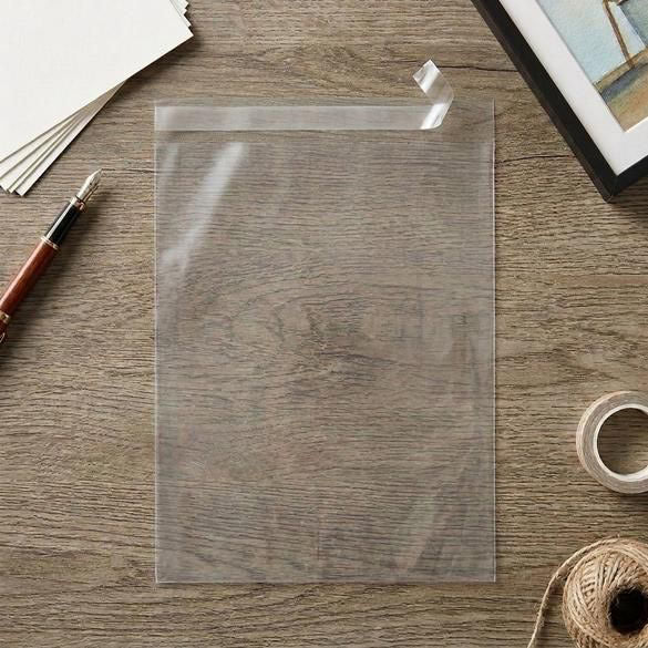 Klappenbeutel 26.5x33.7cm Hochtransparent (100 Stück) [B10X13]