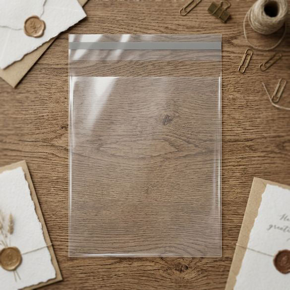 Klappenbeutel 33x34.9cm Hochtransparent (100 Stück) [B1313]