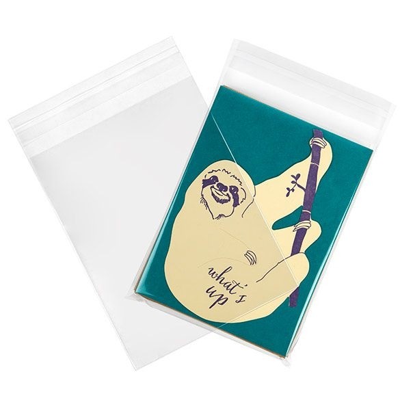 Klappenbeutel 13.8x17.9cm Hochtransparent (100 Stück) [B6B3]