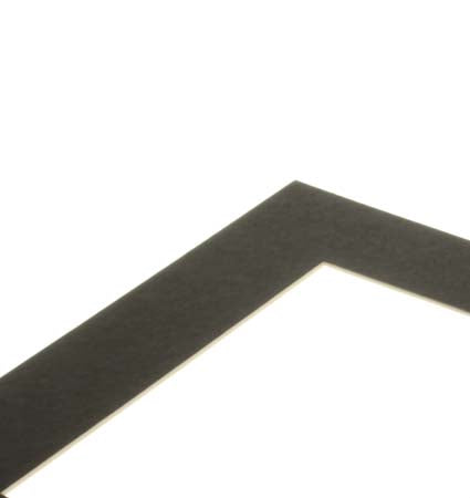 Fertig-Passepartouts 19.1x29.2cm Innenrahmen Schwarz -  30.5x40.6cm Außenrahmen (25 Stück) [MS30040]