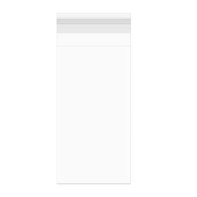 Klappenbeutel 5.5x11cm Hochtransparent (100 Stück) [B2X4S]
