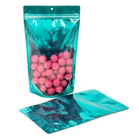 Stand Up Pouches Transparent/Teal Blue 17.1x8.9x28.6cm | 340 grams