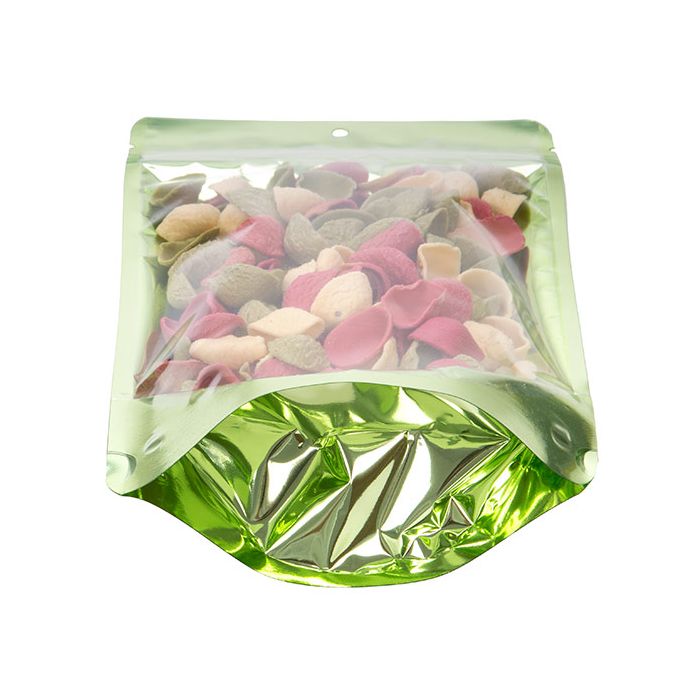 Standbodenbeutel Grün 14.9x8.9x23.2cm | 310 Gramm mit Aufhängeloch (100 Stück) [ZBGB7GR]