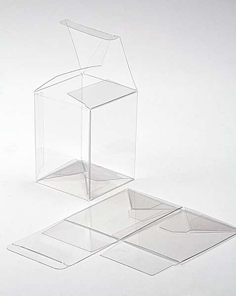 Klarsichtschachteln 15.9x14x19.4cm mit Automatikboden (25 Stück) [PLB106]