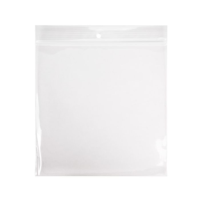 Druckverschlussbeutel mit Runden Loch 15,2x15,2 cm PE 100 Mikron (100 Stück) [CEZ4R66]