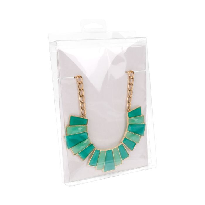 Klarsichtschachteln 13.7x2.5x18.7cm Transparent mit Aufhängeloch (25 Stück) [CHFB15]