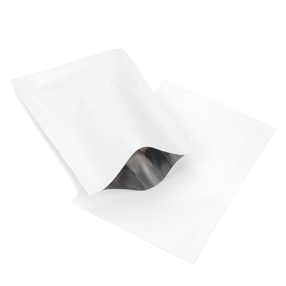 Kunststoffbeutel Weiß 6,5x9cm Manipulationssicher und mit Hitze Verschweißbar (100 Stück) [CRB1W]