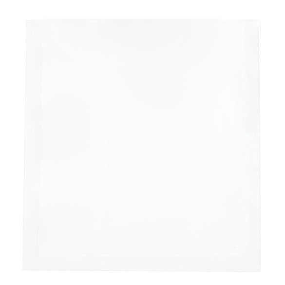 Plastikbeutel Weiß 9x9.5cm Verschweißbar (100 Stück) [CRB2W]