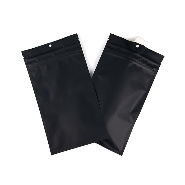 Kindersichere Beutel Mattschwarz 12.7x20.8 cm (100 Stück) [CRHZB6MB]