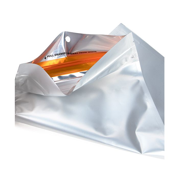 Kindersichere Beutel Mattsilber 12.7x20.8 cm (100 Stück) [CRHZB6MS]