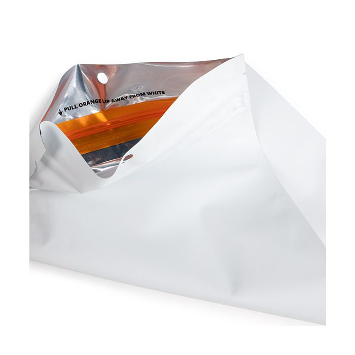 Kindersichere Beutel Mattweiß 12.7x20.8 cm (100 Stück) [CRHZB6MW]