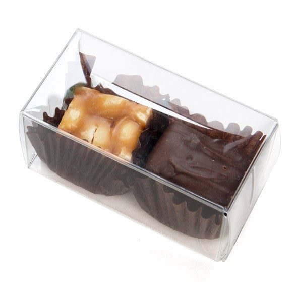 Klarsichtschachteln für Pralinen 3.5x3.7x7cm Transparent (25 Stück) [FPB226]