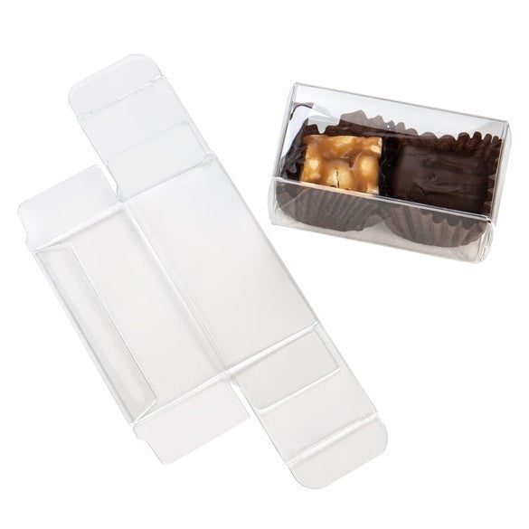 Klarsichtschachteln für Pralinen 3.5x3.7x7cm Transparent (25 Stück) [FPB226]