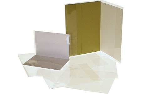 Schutzhüllen für Glückwunschkarten 15.9x21cm (100 Stück) [CJ46]