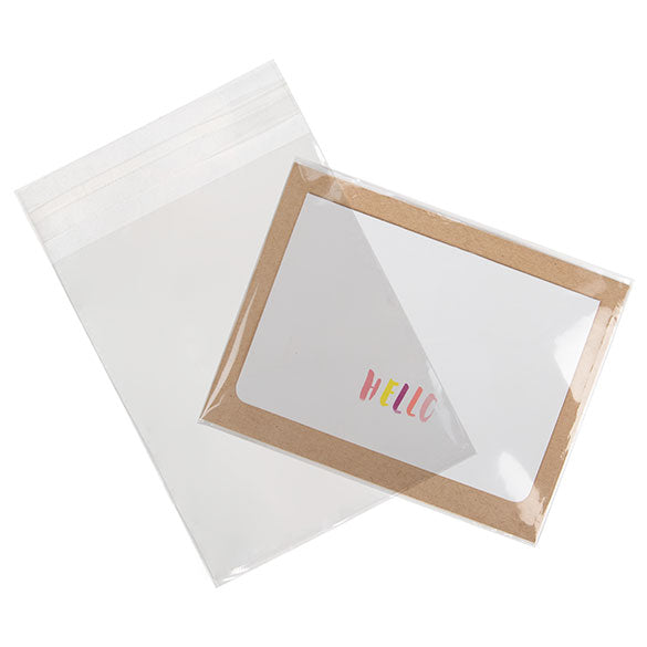 Umweltfreundliche Beutel 11.7x14.6cm Transparent - Premium (100 Stück) [GC54]