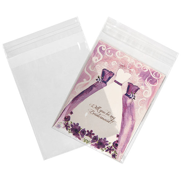 Umweltfreundliche Beutel 11.4x14.1cm Transparent - Premium (100 Stück) [GC54S]