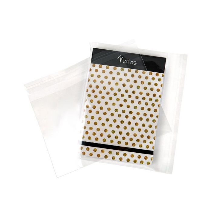 Klappenbeutel 22.9x15.3cm Hochtransparent (100 Stück) [B9X6S]