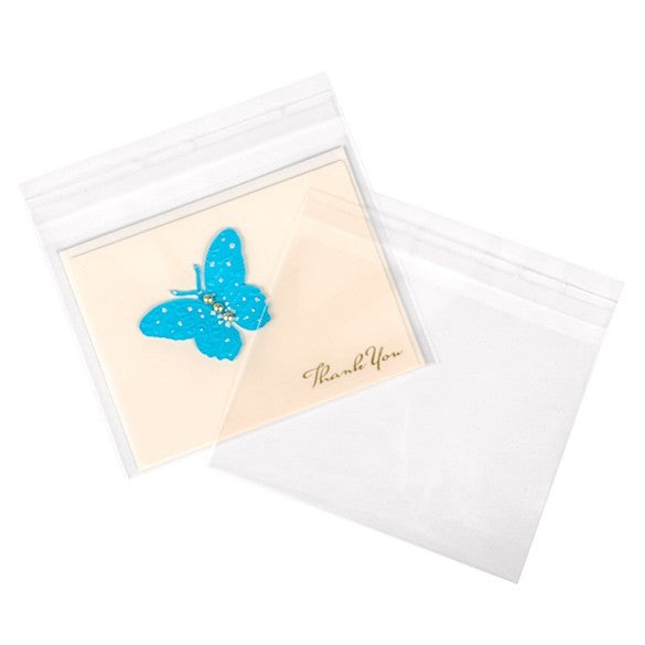 Klappenbeutel 15x11,4cm Hochtransparent (250 Stück) [VL45]