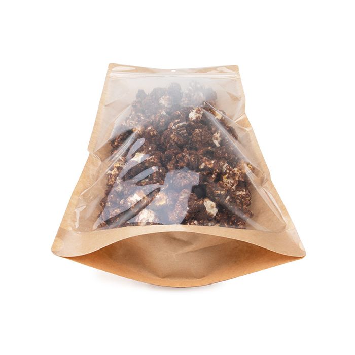 Standbodenbeutel Kraft 17.8x6x43.2 cm (100 Stück) [ZBGKC3N]