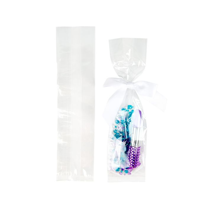 Plastikbeutel 6.4x5.1x24.8cm mit Seitenfalten (100 Stück) [FDAGB10]