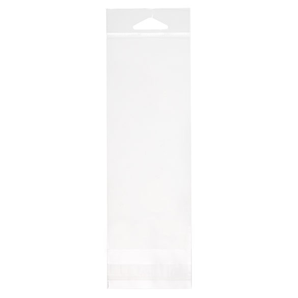 Headerbeutel Transparent 6.4x17.9cm Wiederverschließbar (100 Stück) [HB27]