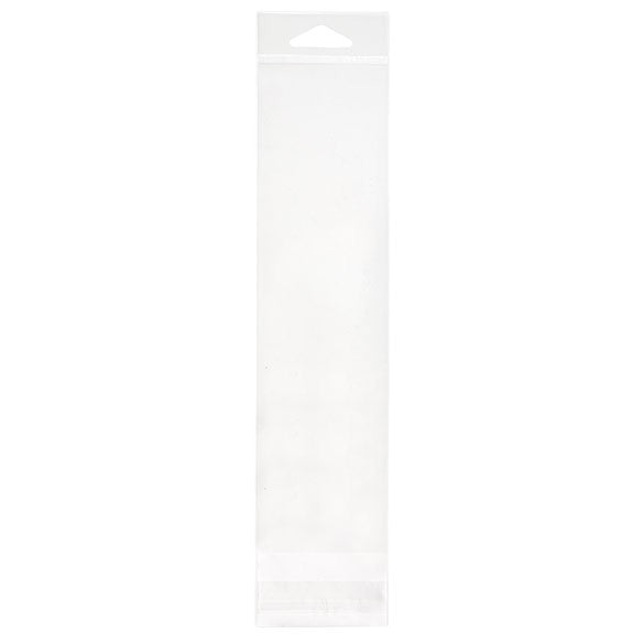 Headerbeutel Transparent 6.2x23.3cm Wiederverschließbar (100 Stück) [HB29]